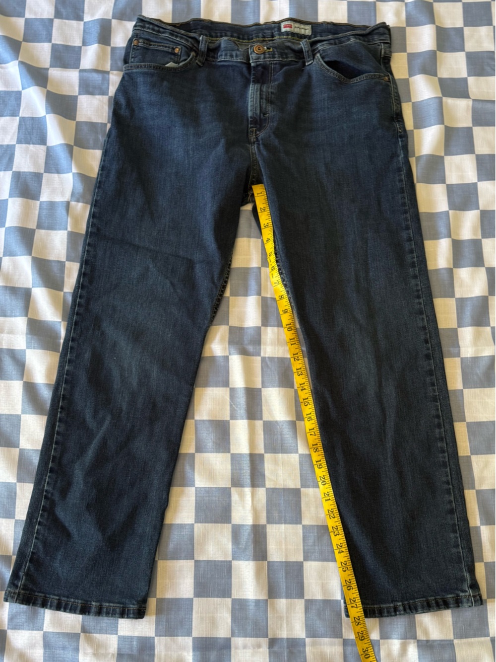 Wrangler Straight-Leg Jeans in Dark Blue